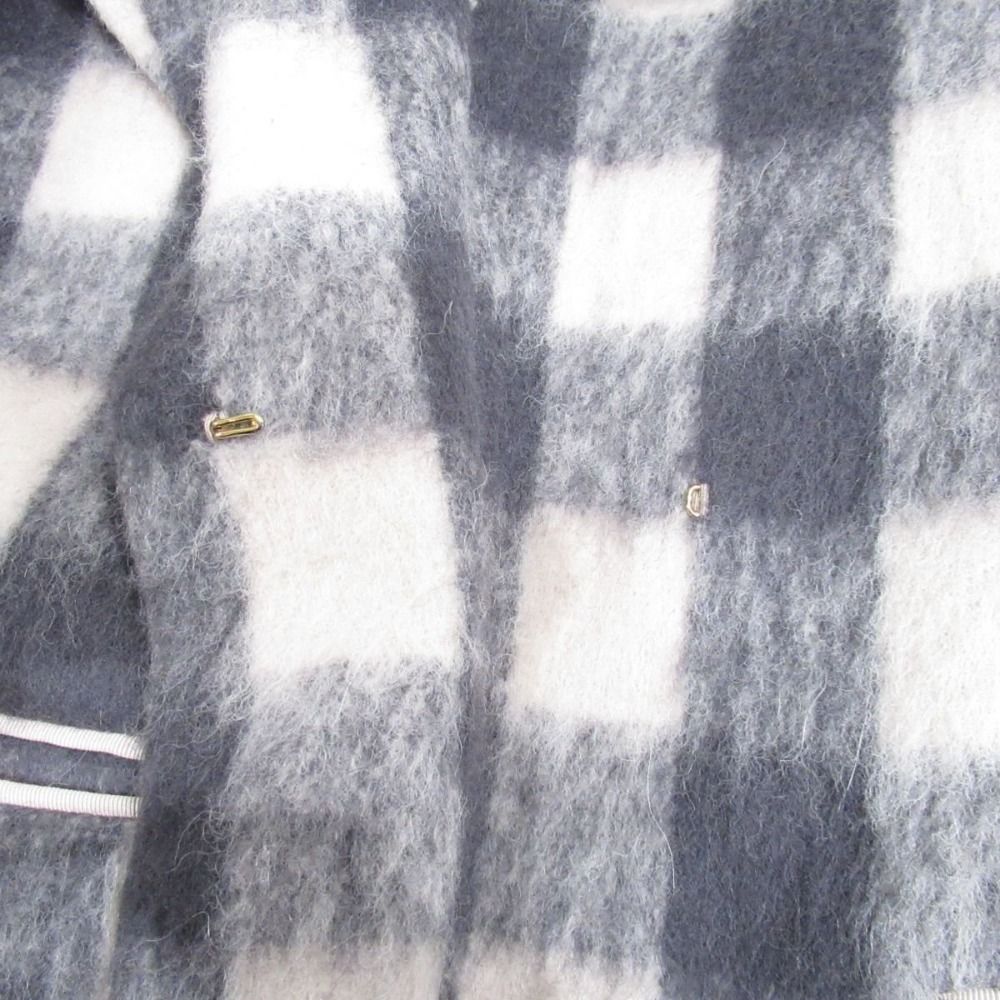 新品同様 Drawer ドゥロワー ケヌキ シャギー チェック柄 チェスター