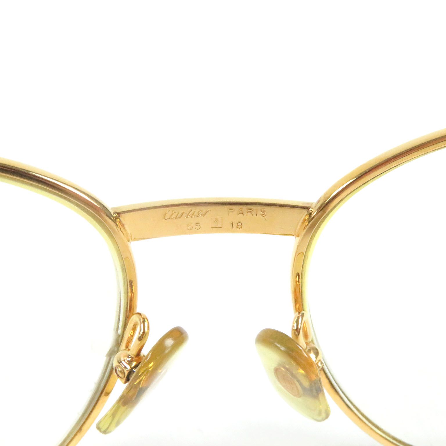 良品□Cartier カルティエ トリニティ 2Pサファイア メガネ 眼鏡 アイ 