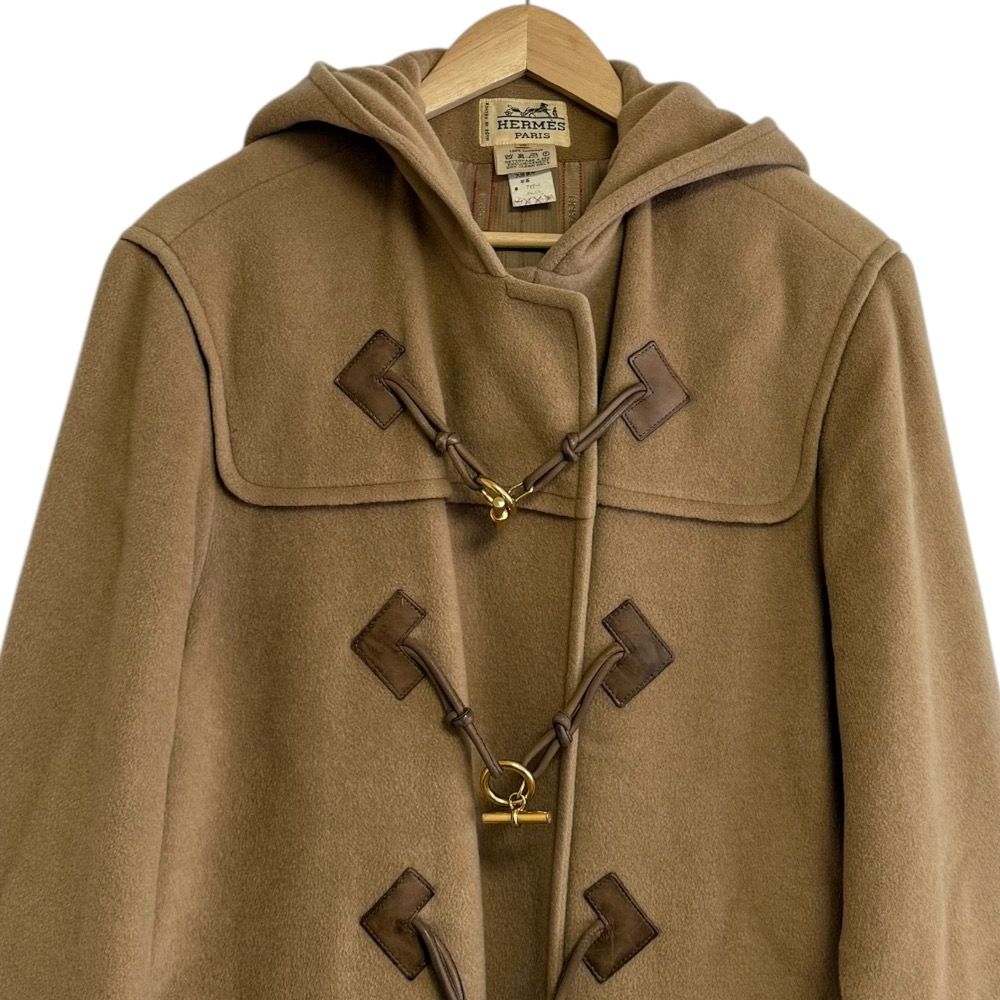 HERMES エルメス ヴィンテージ グレナン金具 キャメル100％ ダッフル