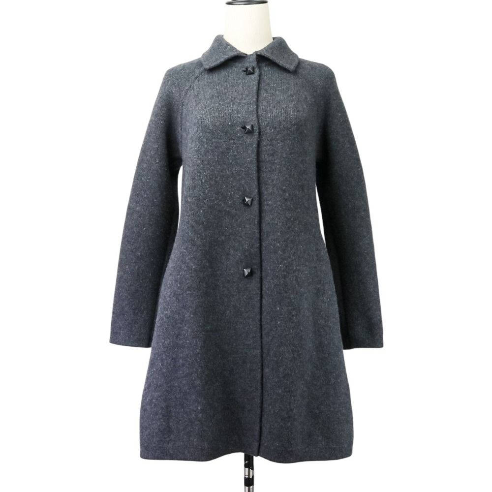 美品 HERMES エルメス メドールボタン カシミヤウール 肉厚ニット