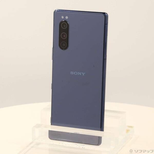 品〕 Xperia 5 64GB ブルー SOV41 auロック解除SIMフリー【198