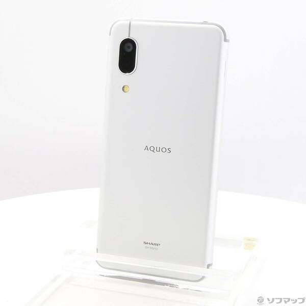 中古品〕 AQUOS sense3 lite 64GB シルバーホワイト SH-RM12 楽天 SIM