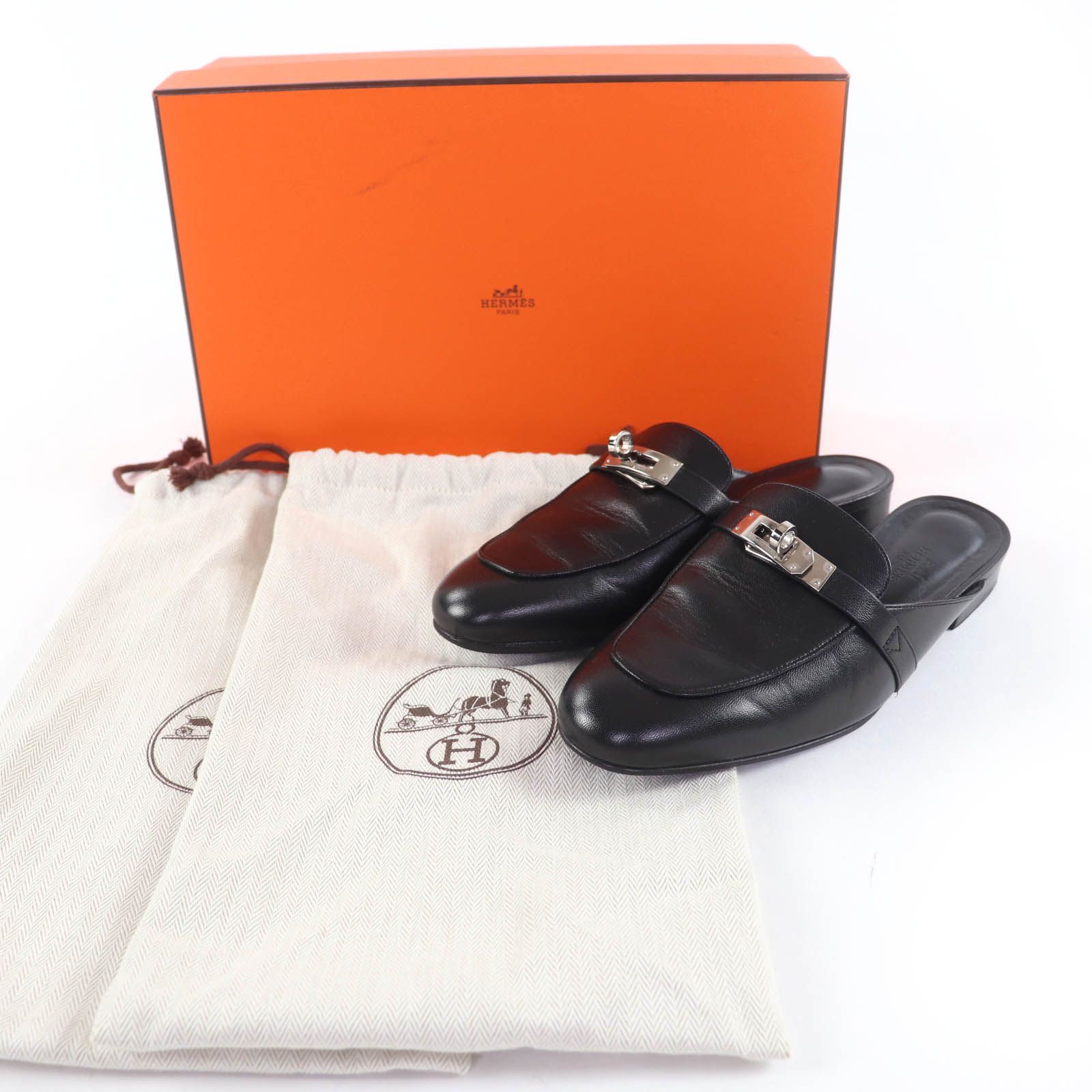 美品☆HERMES エルメス オズ シルバー金具 ケリーバックル レザー