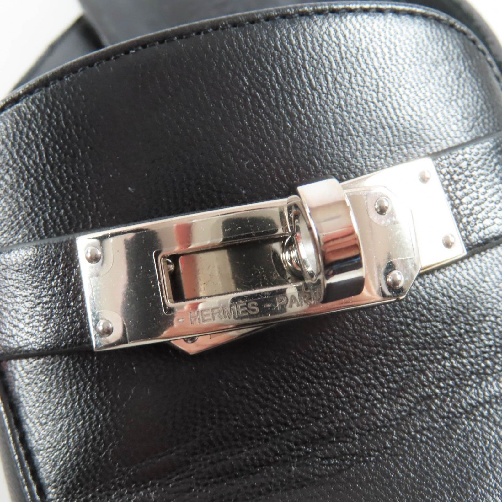 美品☆HERMES エルメス オズ シルバー金具 ケリーバックル レザー