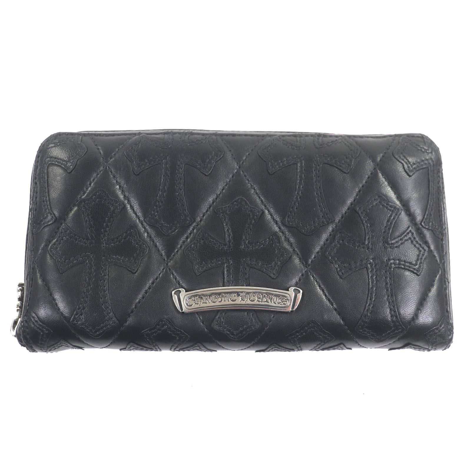 極美品‼︎CHROME HEARTS REC F ZIP QUILTED 長財布 極美品▽CHROME HEARTS クロムハーツ REC F ZIP QUILTED セメタリー