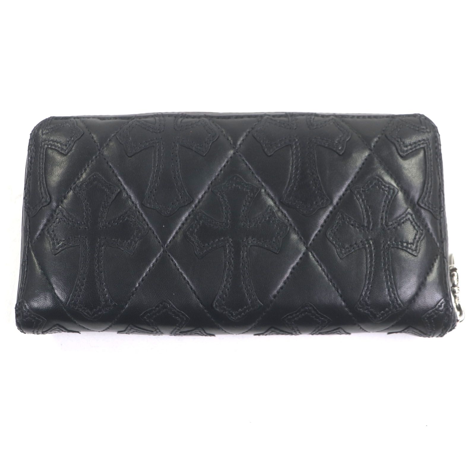 極美品▽CHROME HEARTS クロムハーツ REC F ZIP QUILTED セメタリー