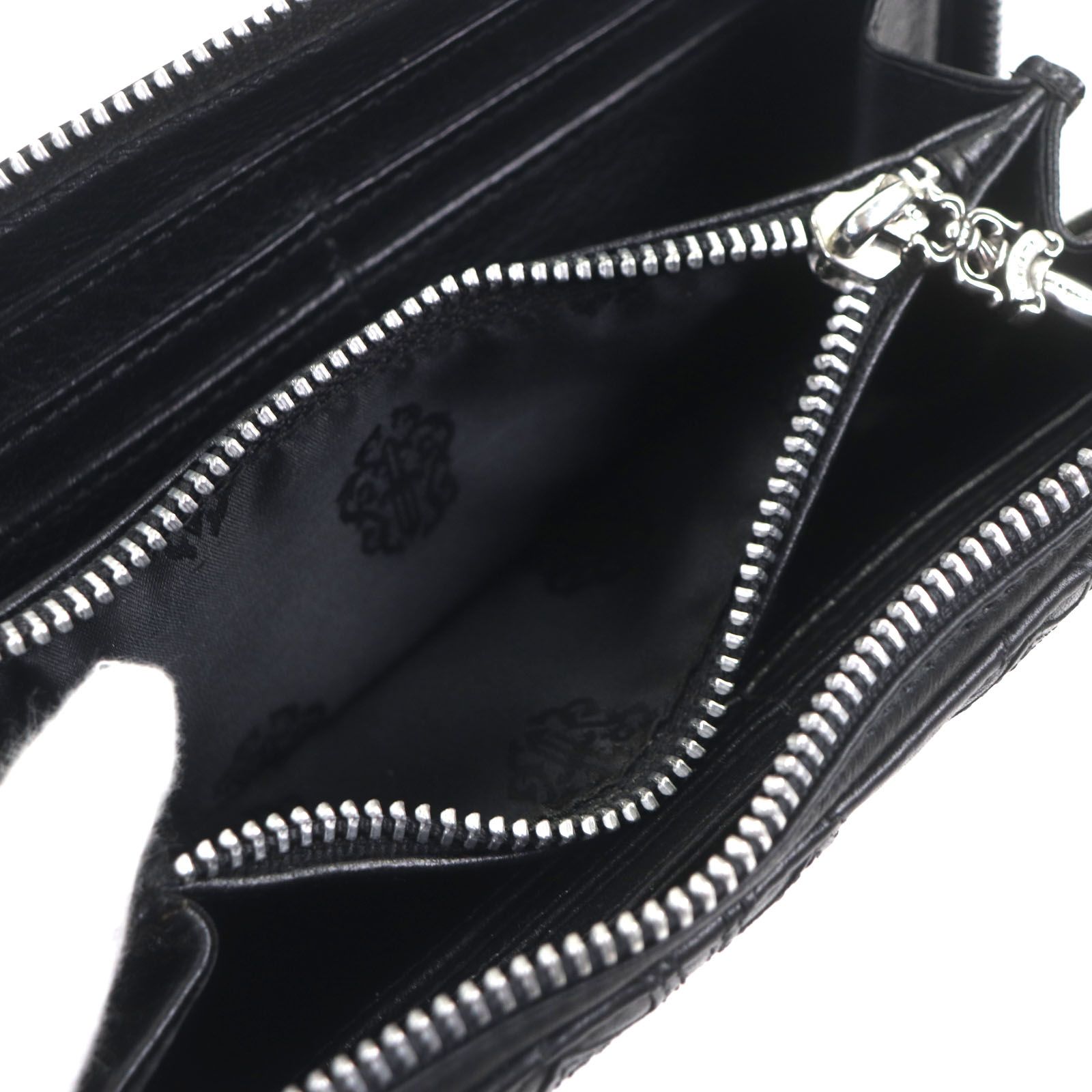 極美品‼︎CHROME HEARTS REC F ZIP QUILTED 長財布 極美品▽CHROME HEARTS クロムハーツ REC F ZIP QUILTED セメタリー