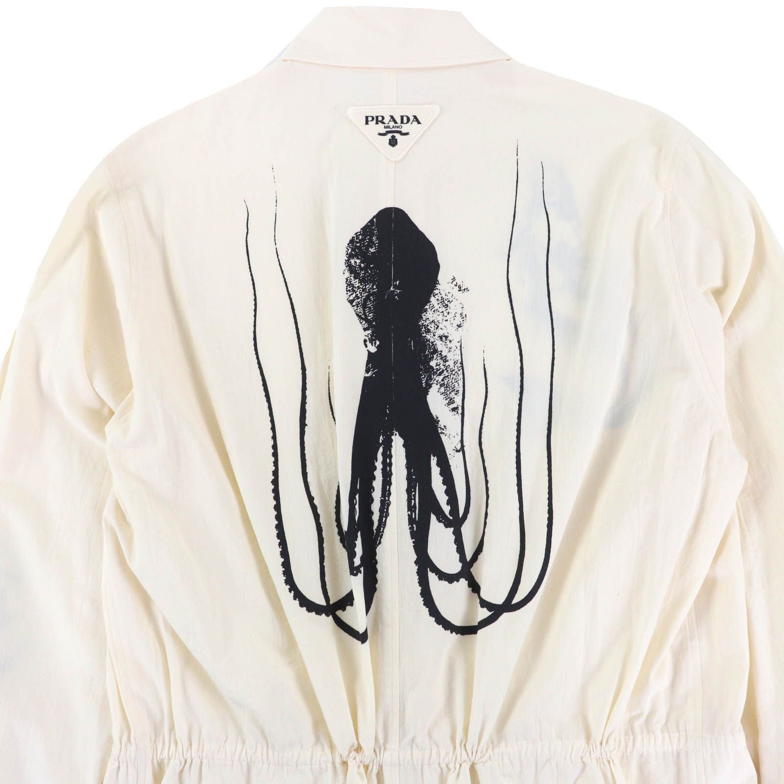 極美品△PRADA プラダ 22SS SC567 コットン100％ トライアングルロゴ