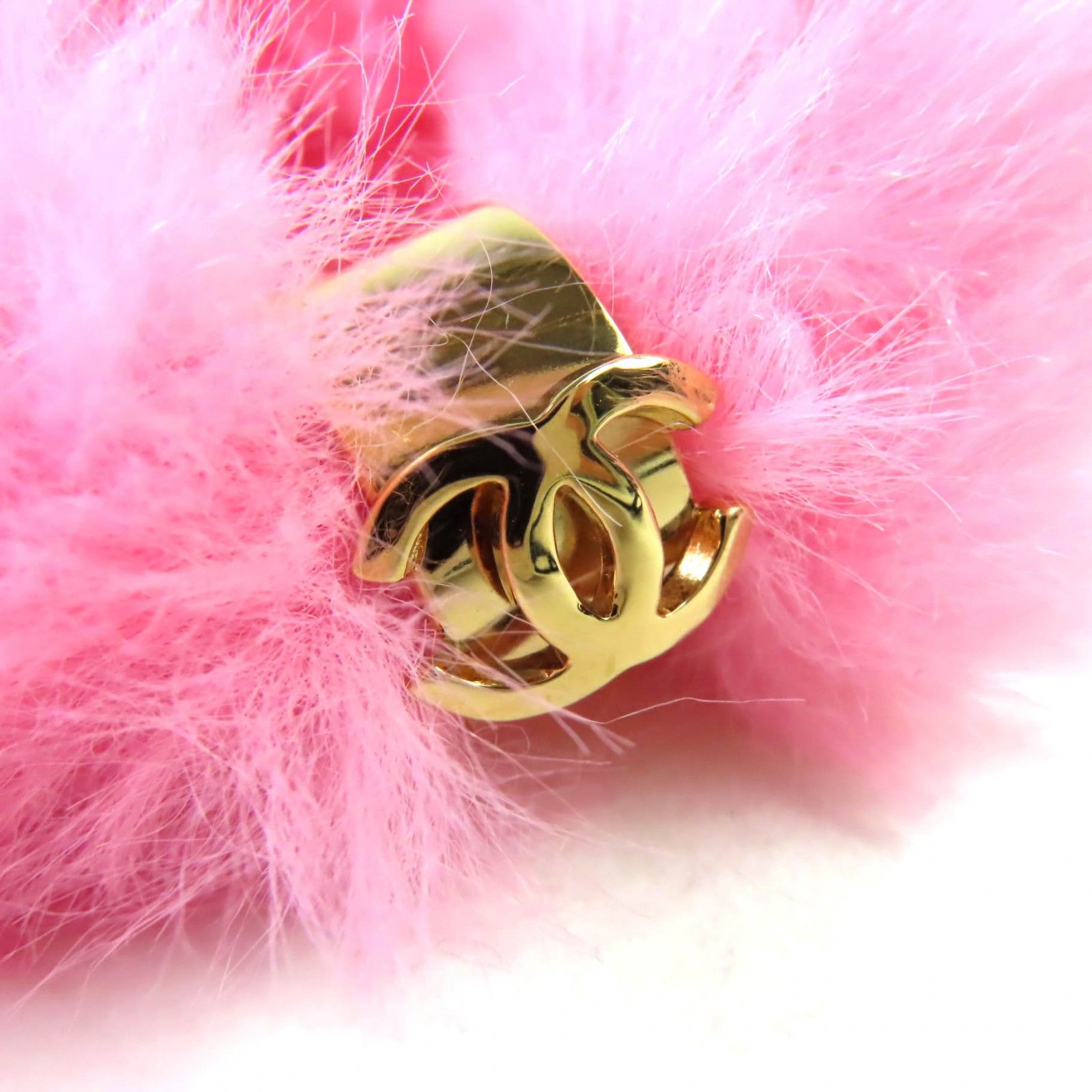 CHANEL シャネル　リボン　シュシュ　ヘアゴム　ピンク　ヘアアクセサリー CHANEL シャネル リボン シュシュ ヘアアクセサリー ピンク 新品 未