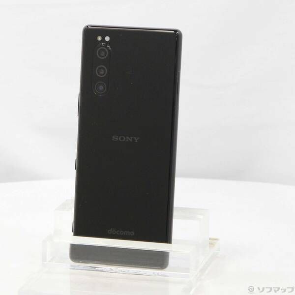 中古品〕 Xperia 5 64GB ブラック SO-01M docomoロック解除SIMフリー