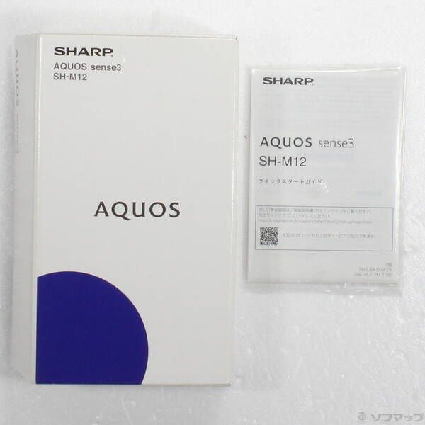 ショップ 〔品〕 AQUOS sense3 64GB シルバーホワイト SH-M12 SIM
