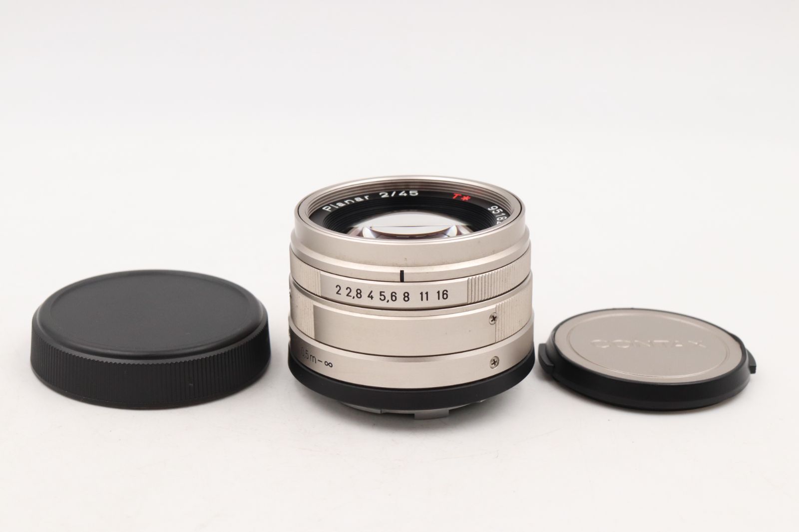 極上品☆Contax コンタックス Carl Zeiss Planar 45mm/F2 T＊ カール