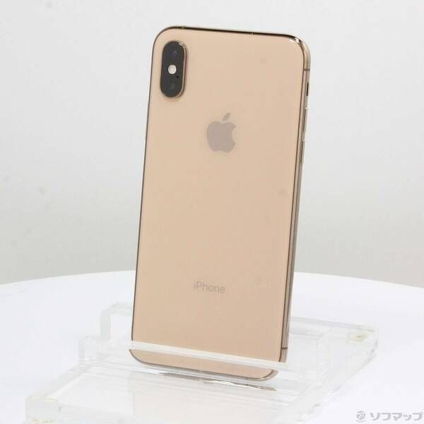 中古品〕 iPhoneXS 256GB ゴールド NTE22J／A SIMフリー【258】