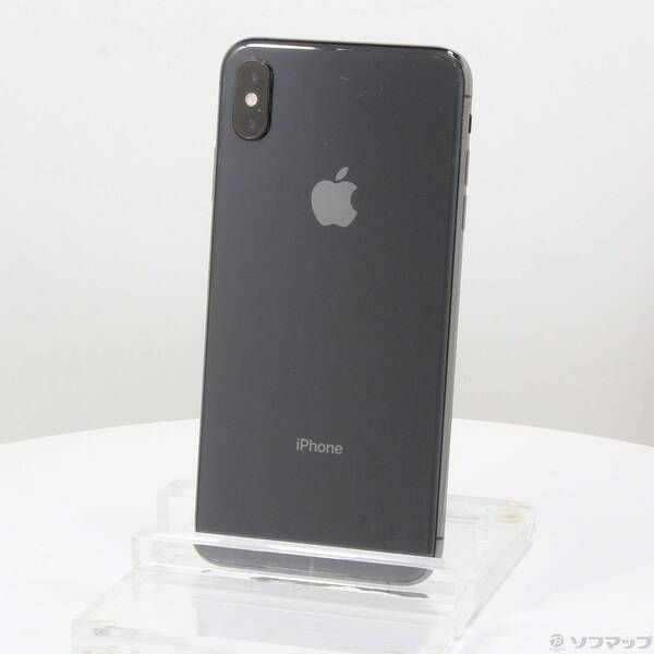 中古品〕 iPhoneXS Max 64GB スペースグレイ MT6Q2J／A SIMフリー【258