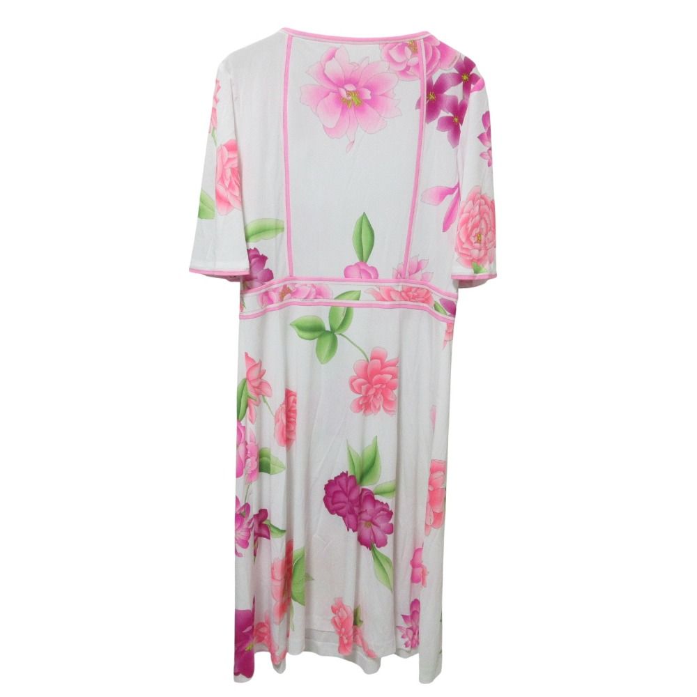 美品 クリーニング済 LEONARD レオナール フラワープリント カンカン