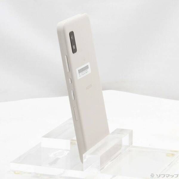中古品〕 AQUOS wish2 64GB アイボリー A204SH Y!mobile SIMフリー