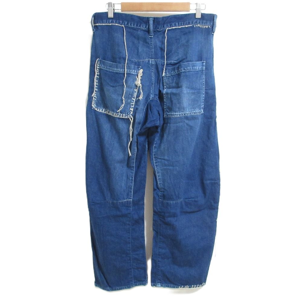美品 25SS Y's ワイズ ヨウジヤマモト SPOTTED DENIM WIDE LEG GUSSET