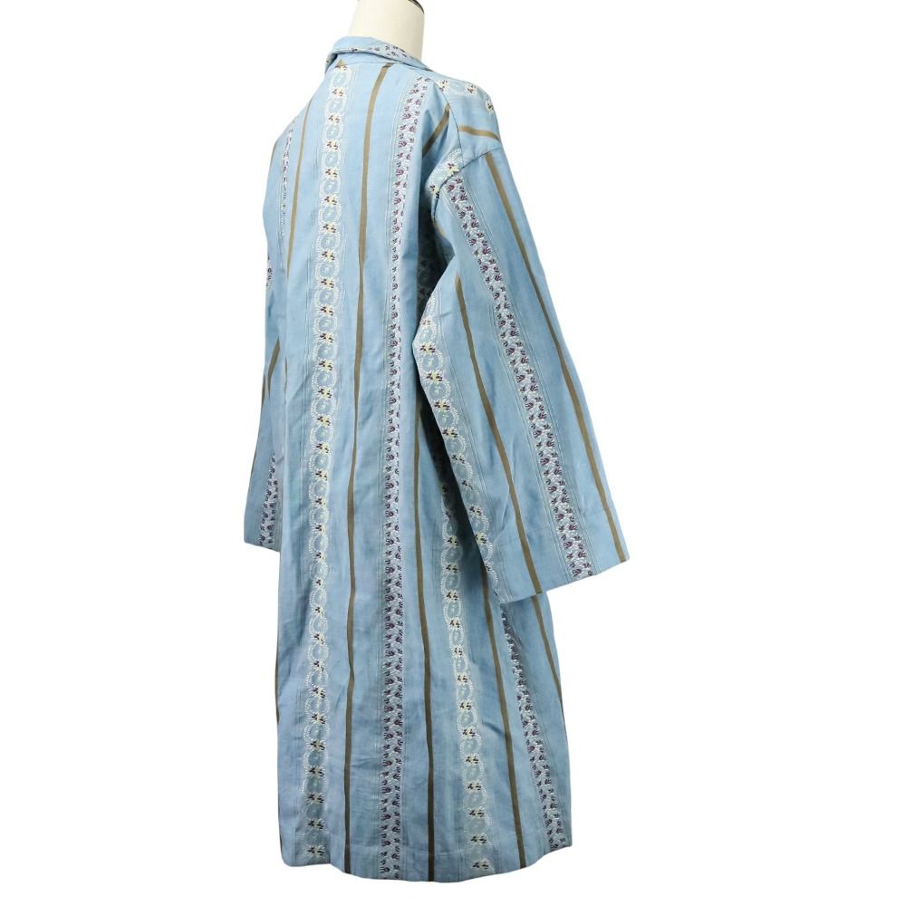 美品 45R フォーティファイブアール ハケ目のフラワージャカードコート