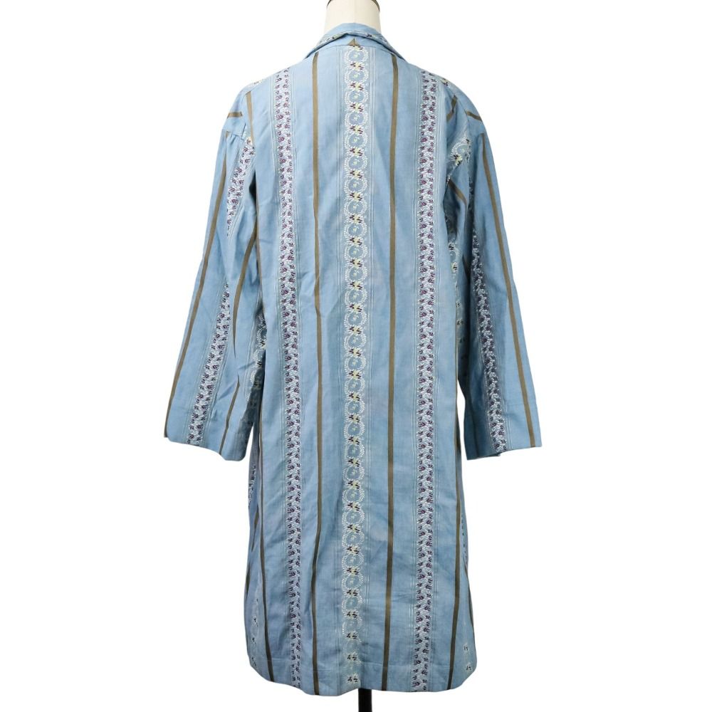 美品 45R フォーティファイブアール ハケ目のフラワージャカードコート