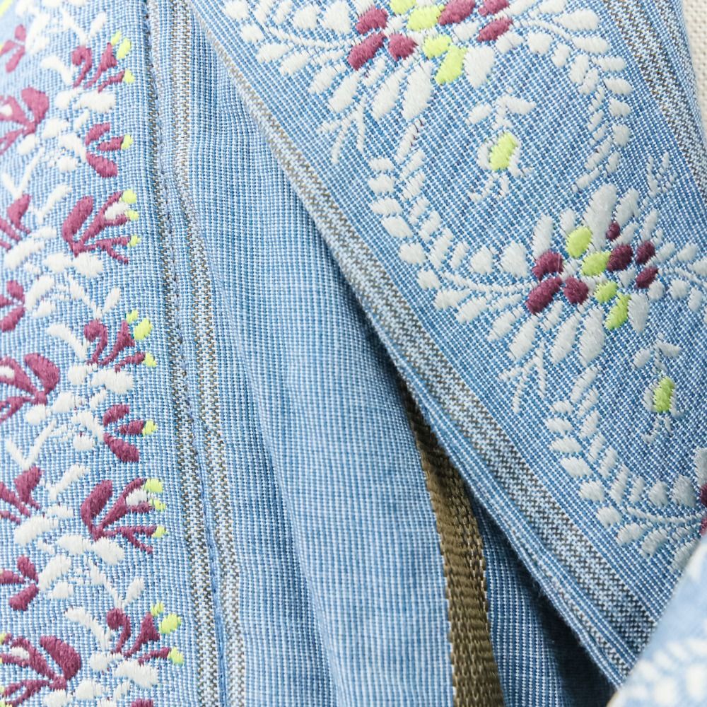 美品 45R フォーティファイブアール ハケ目のフラワージャカードコート