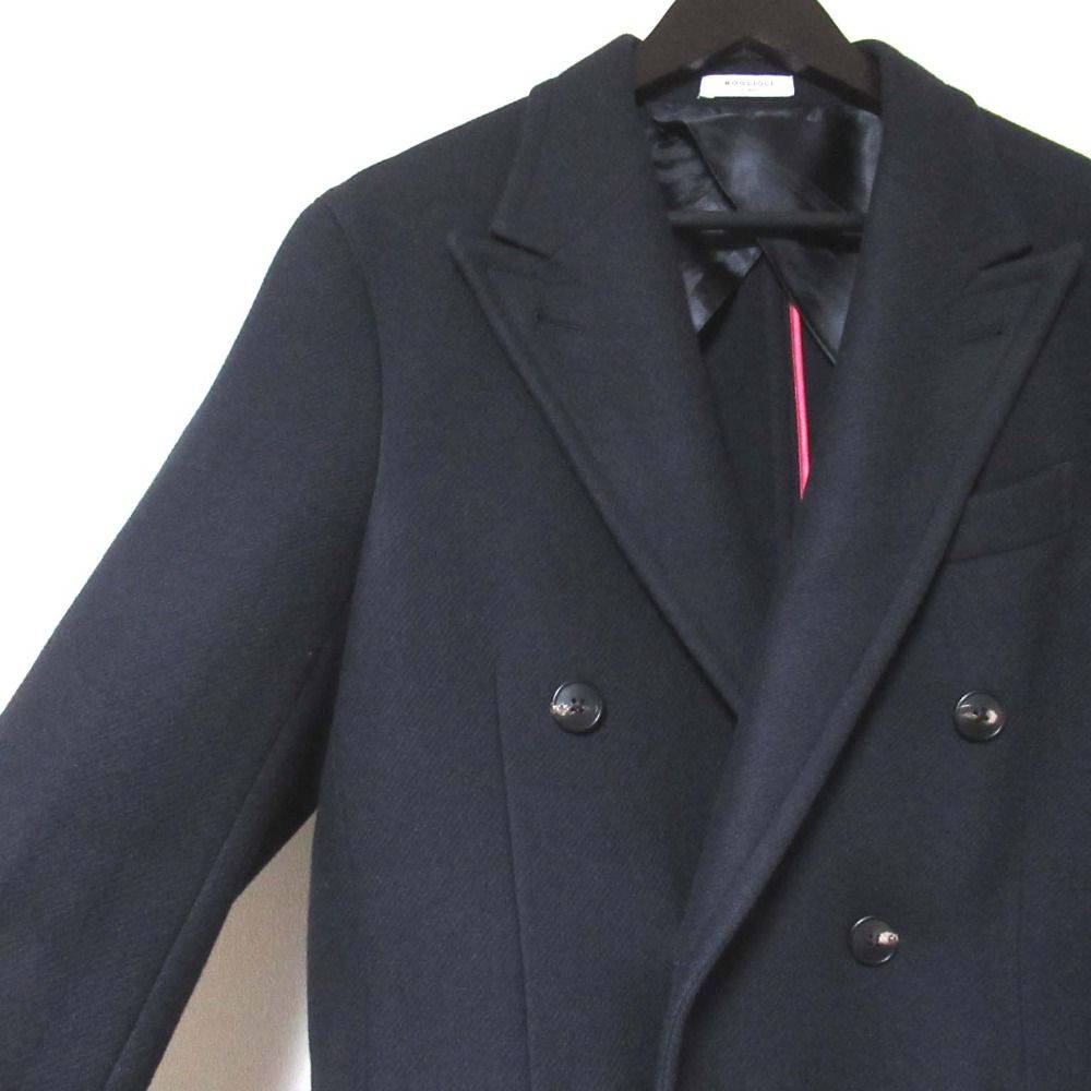 美品 BOGLIOLI ボリオリ 50 K.JACKET ダブルブレスト チェスターコート