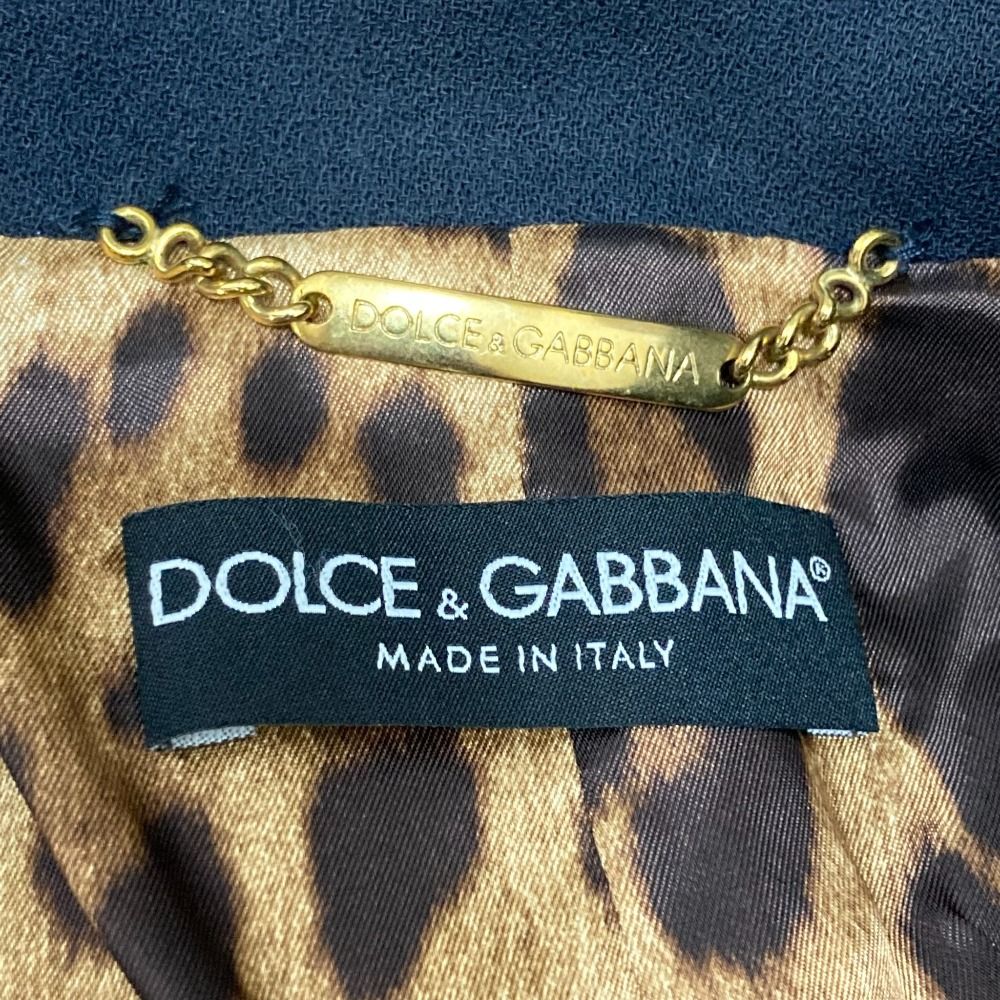 未使用 DOLCE&GABBANA ドルチェアンドガッバーナ 裏地レオパード柄