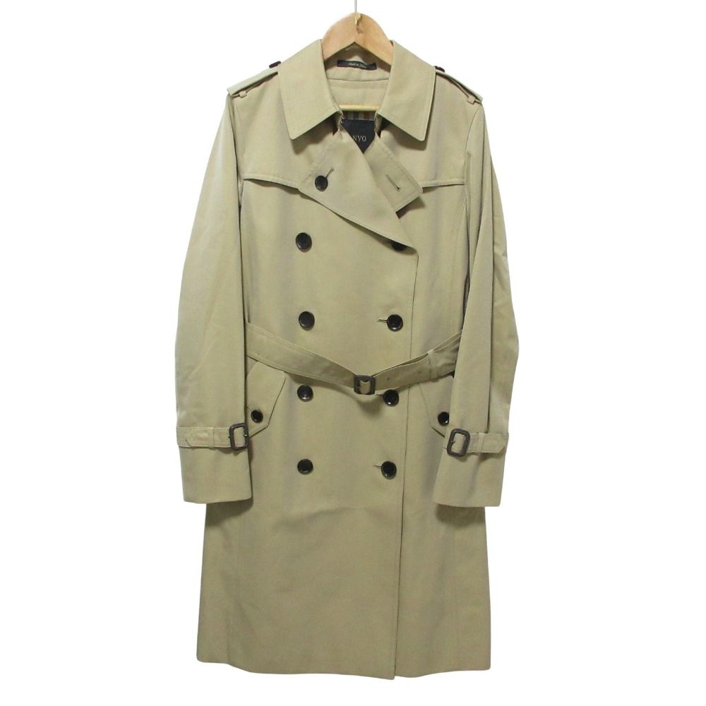 美品 SANYO サンヨー 100年コート ダブルブレスト ライナー付き