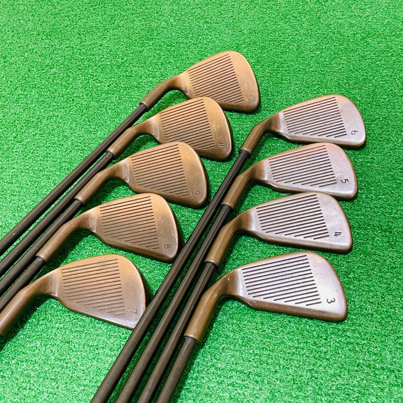稀少！同一シリアル PING EYE2 赤ドットベリリウムカッパー アイアン9本 稀少！同一シリアル PING EYE2 赤ドットベリリウムカッパー アイアン9