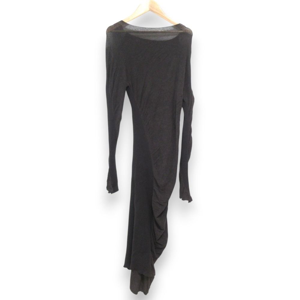 美品 24SS ISSEY MIYAKE イッセイミヤケ 長袖 アシンメトリー ドレープ