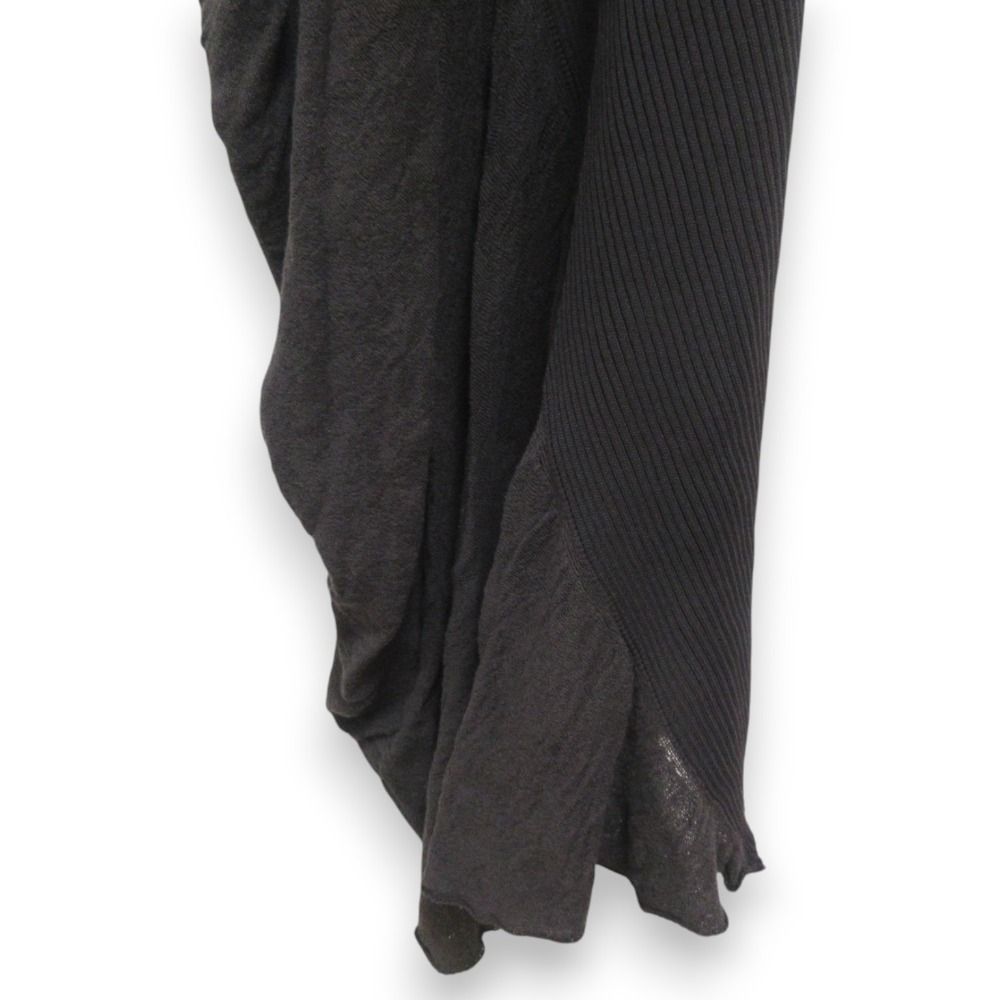 美品 24SS ISSEY MIYAKE イッセイミヤケ 長袖 アシンメトリー ドレープ