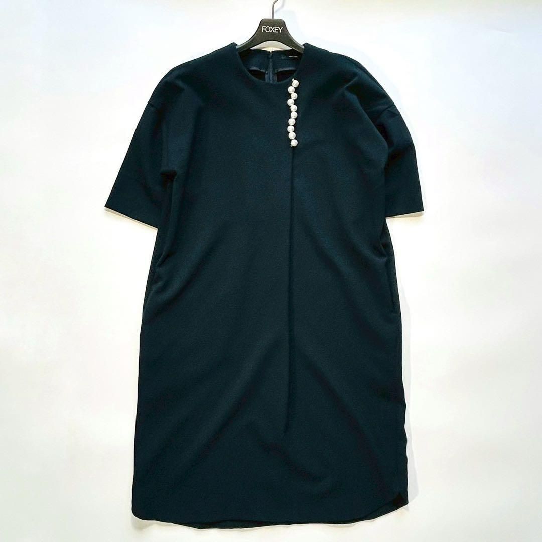 新品タグ付き yoko chan パールワンピース 38 七分袖 yoko chan ヨーコ