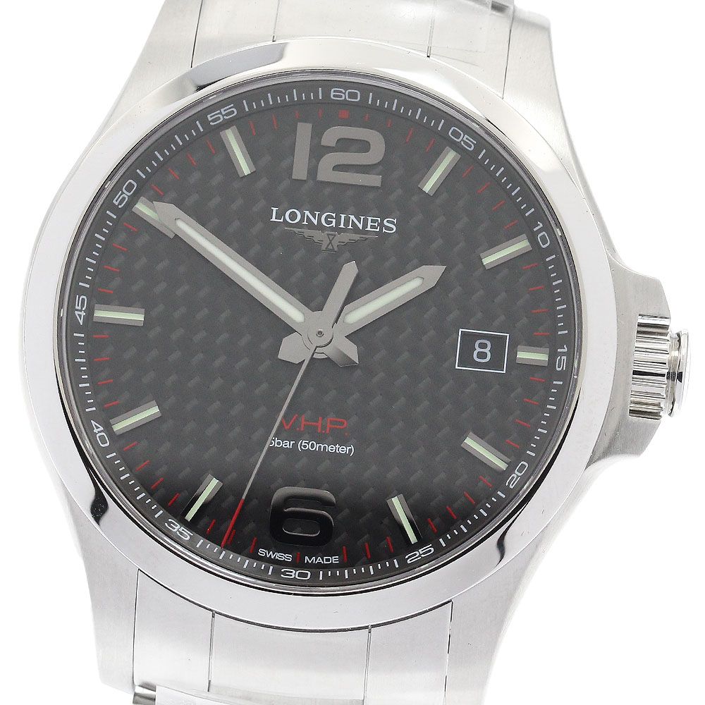 ロンジン LONGINES L3.726.4 コンクエストV.H.P デイト クォーツ  