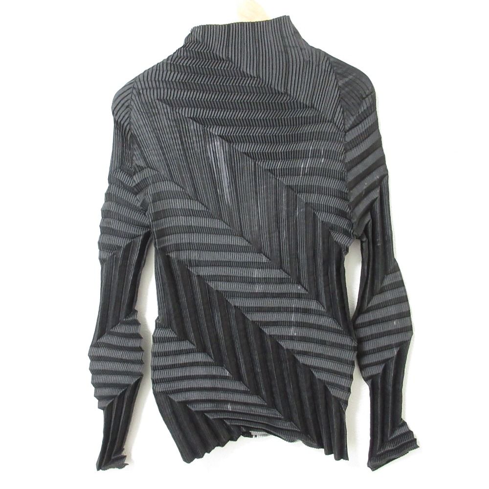 新品同様 ISSEY MIYAKE イッセイミヤケ 変形プリーツ ハイネック