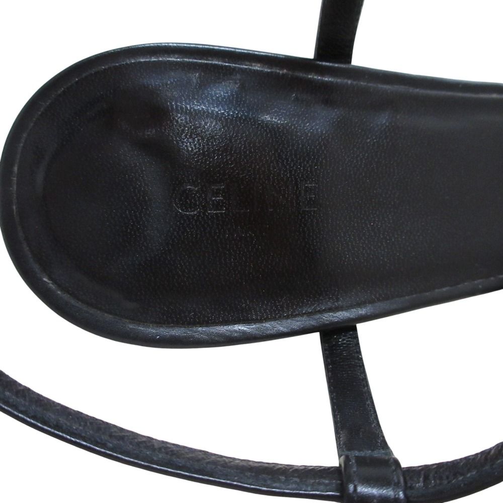 美品 CELINE セリーヌ エディスリマン キトゥン メタルトゥ ストラップ