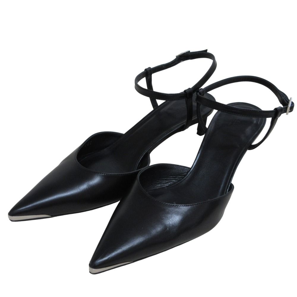 美品 CELINE セリーヌ エディスリマン キトゥン メタルトゥ ストラップ