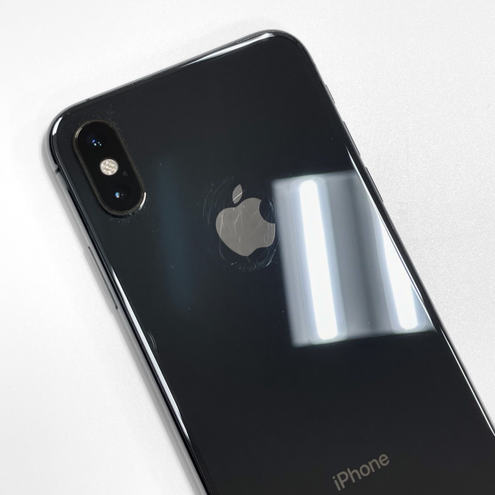 iPhonexsブラック 本体 中古】iPhoneXs 256GB バッテリー72％(劣化) スペースグレイ SIMロック