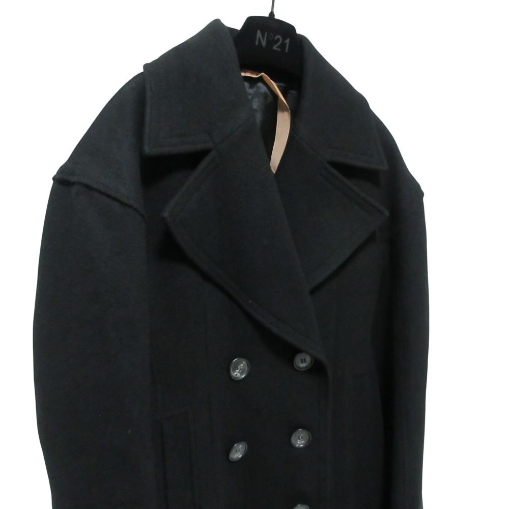 美品 22AW N°21 ヌメロヴェントゥーノ ウール ダブルブレスト コート