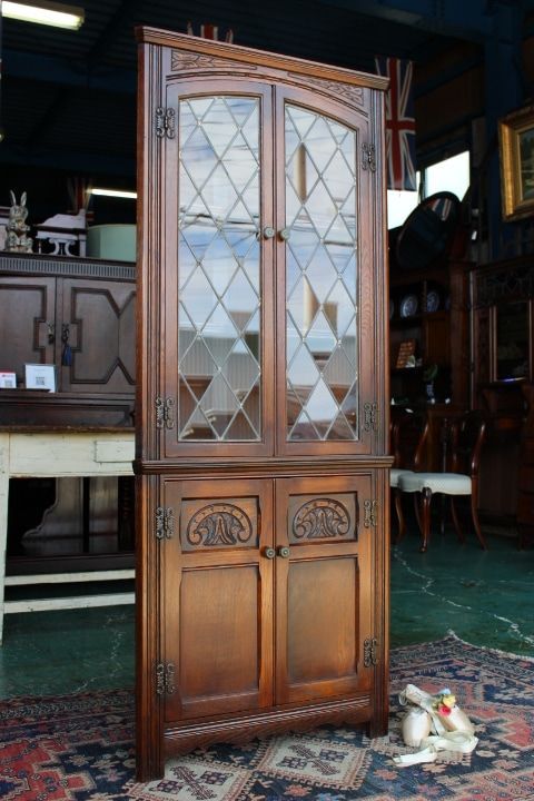 イギリス アンティーク 家具 ハンギング コーナーキャビネット 英国 6285c イギリス アンティーク 家具 ハンギング コーナーキャビネット 英国