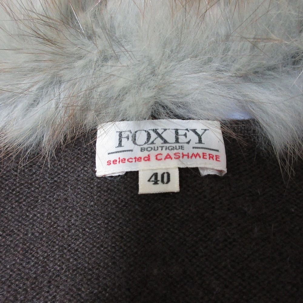 良品 FOXEY BOUTIQUE フォクシーブティック セーブルファー カシミヤ