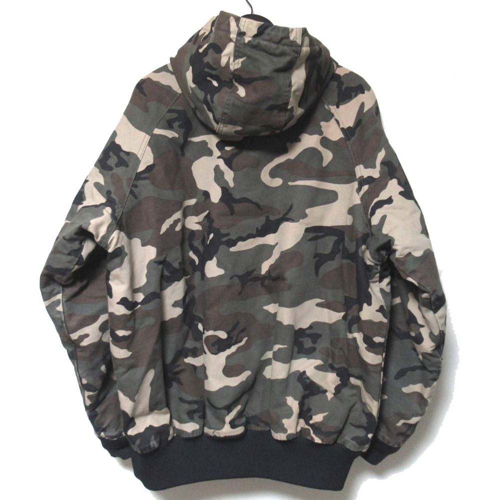 carharttアクティブダックジャケットvintage迷彩カーキ古着グランジ 良品 Carhartt カーハート ダック地 カモフラ迷彩 ジップアップ