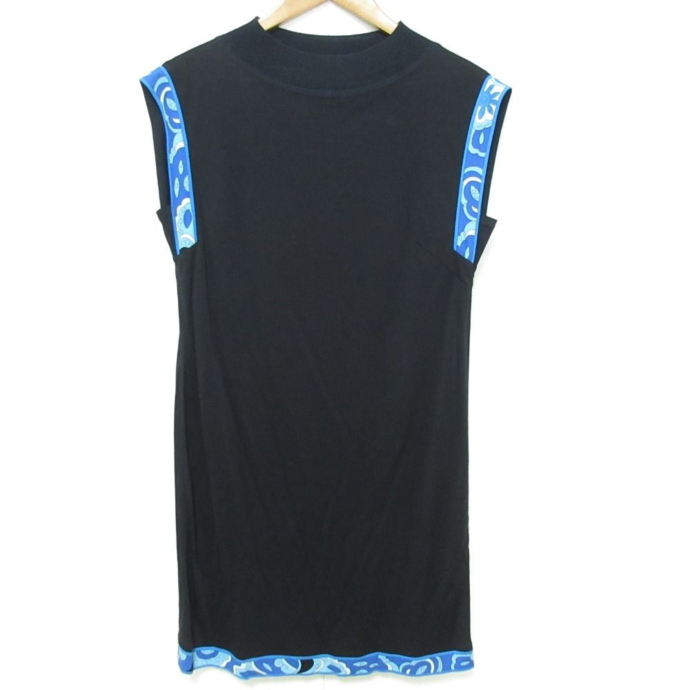 美品 LEONARD レオナール カンカン素材 フラワープリント トリム