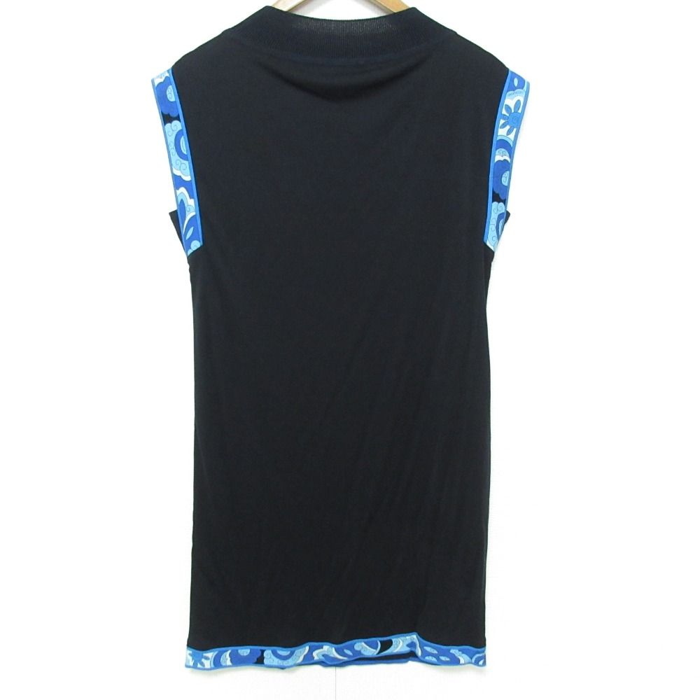 美品 LEONARD レオナール カンカン素材 フラワープリント トリム