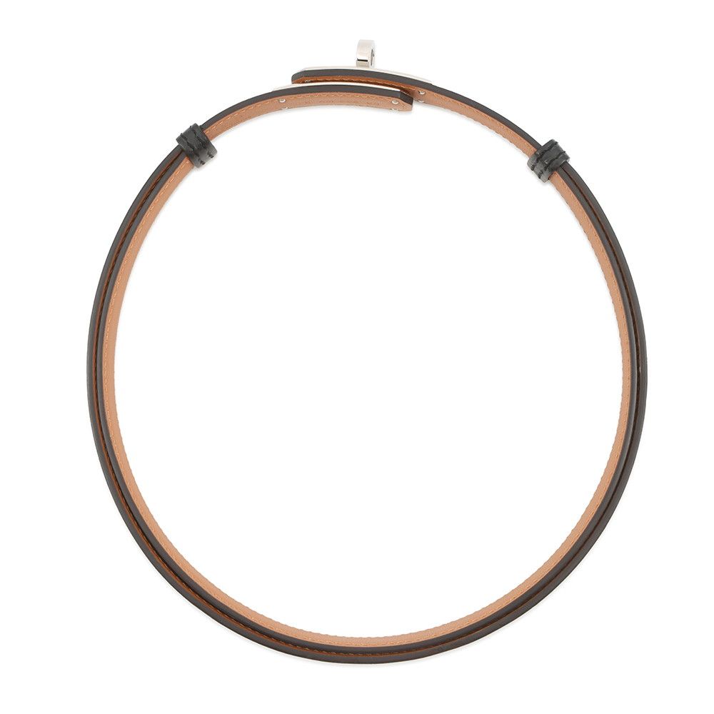 エルメス ケリーベルト ブラック/シルバー金具 エプソン K刻印 HERMES