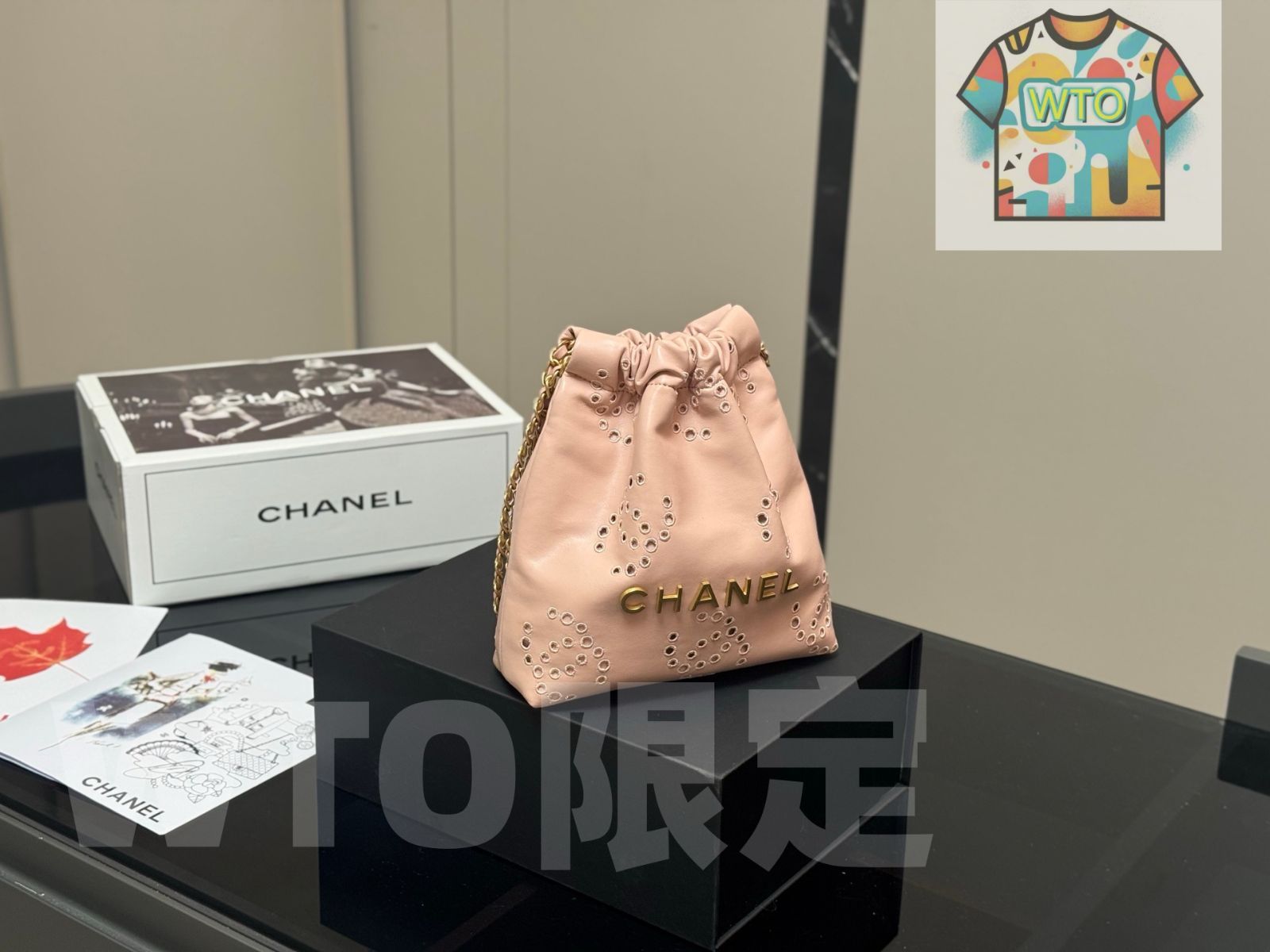 未使用 シャネル CHANEL マリン モチーフ ウール レザー ボディバッグ 806000639663000-15_294740c3-