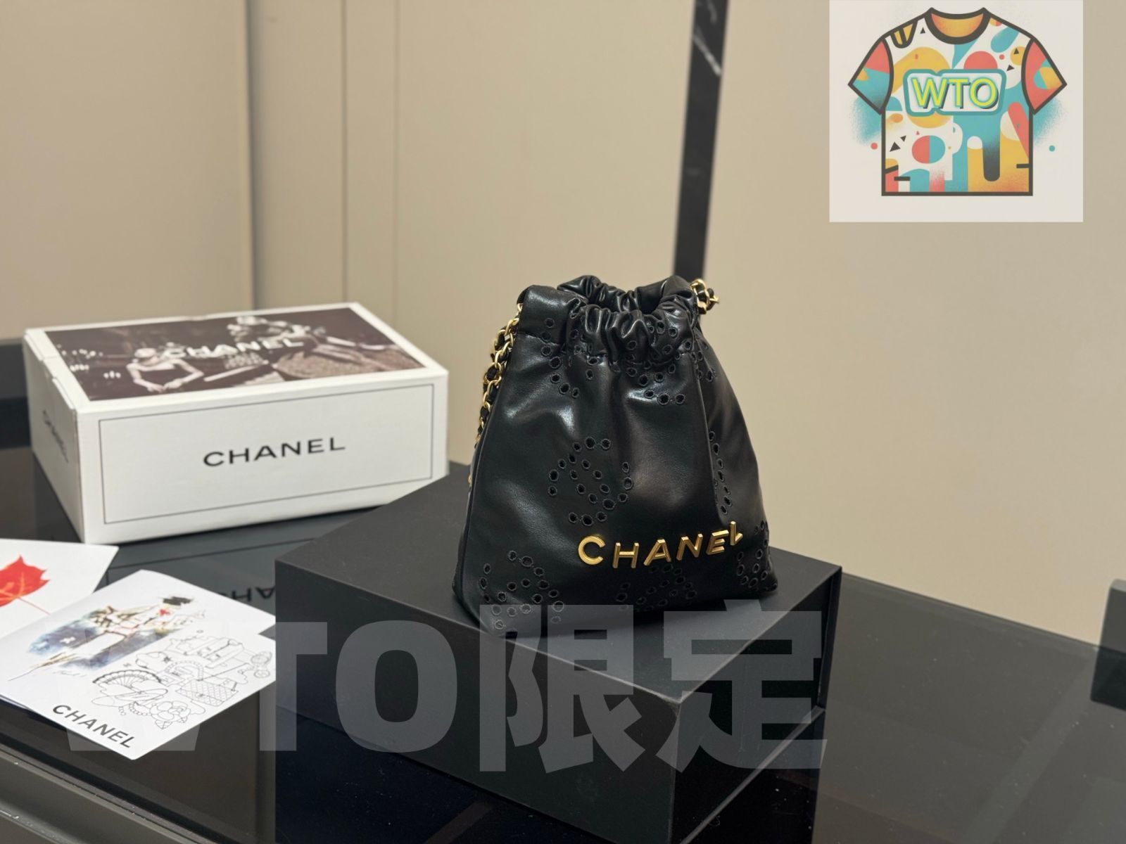 未使用 シャネル CHANEL マリン モチーフ ウール レザー ボディバッグ CHANEL】シャネル『ココマーク 2WAYボウリングバッグ』A92238