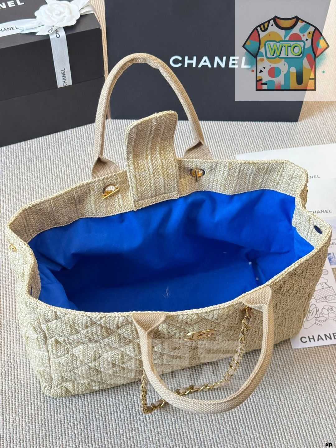 今日特価】Chanel シャネル リゾート風 ストローバッグ シリーズ 春夏