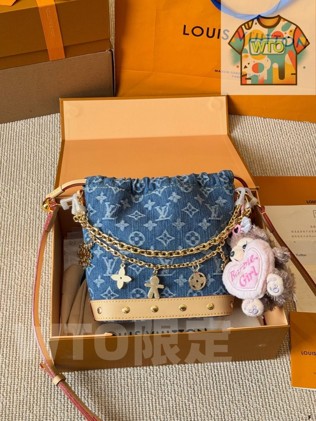 新品箱付き　LOUIS VUITTO パステル　デニム 今日特価】Louis Vuitton ルイ・ヴィトン デニム シリーズ 新モデル