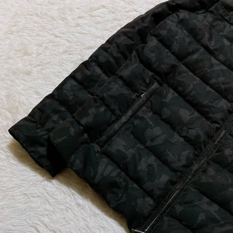 ETRO エトロ ダウンジャケット カモフラ柄 ペイズリー柄 ダブルジップ 
