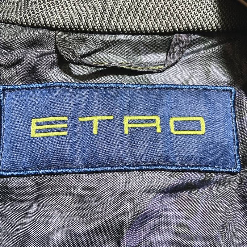 ETRO エトロ ダウンジャケット カモフラ柄 ペイズリー柄 ダブルジップ