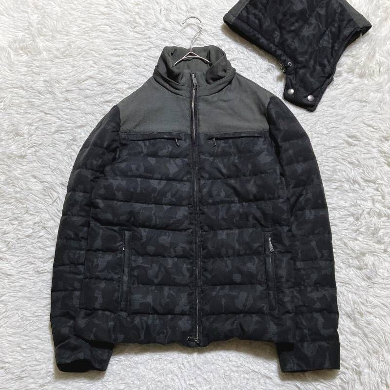 ETRO エトロ ダウンジャケット カモフラ柄 ペイズリー柄 ダブルジップ 